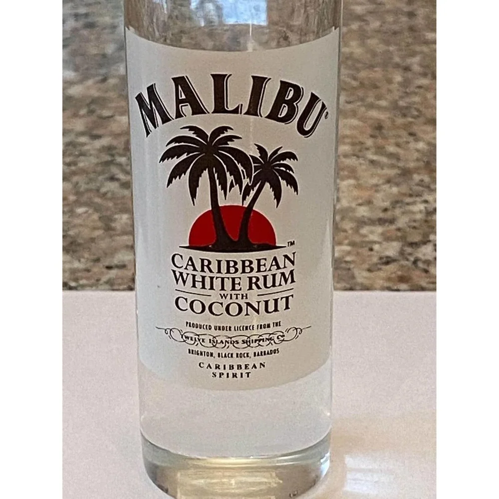 Double Shot Malibu Caribbean White Rum with Coconut‎ Shot Glass
